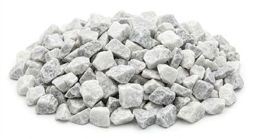 Gartensplitt Ziersplitt Bianco Carrara Granulat Marmor weiß 8 - 16 mm 25 kg