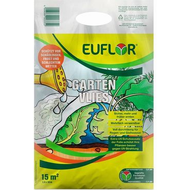 Euflor Garten Vlies 1,5x10m 15m² Schädlingsschutz