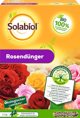 Solabiol Rosendünger mit Wurzelstimulator 1,5 kg Packung