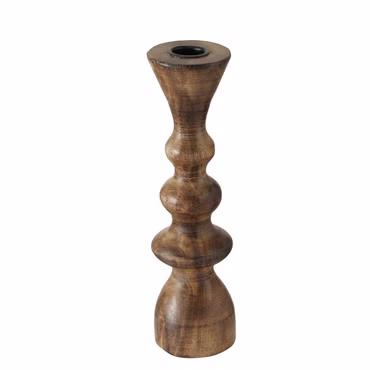 Kerzenleuchter Kerzenständer Caconda Mango H23 cm / Ø6 cm Stückpreis