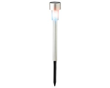 Solar Stabbeleuchtung Edelstahl Farbwechsel Ø5cm H.24cm