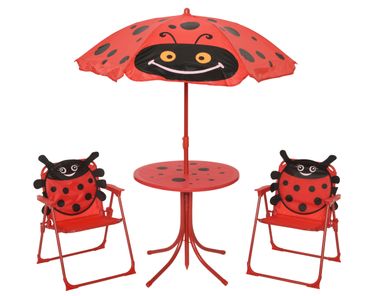 Garten-Set polyester outdoor L.105cm W.105cm H.125cm rot