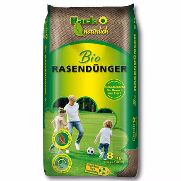 HACK Bio Rasendünger NPK 7 +3 +13 (+2) 8 kg