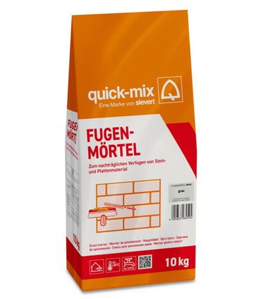 Quick-Mix Fugenmörtel grau 10 kg FM10gr | Mauermörtel Körnung 0-1 mm