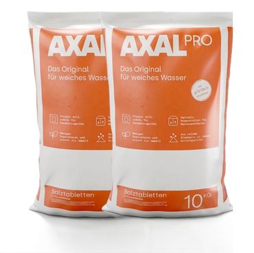 AXAL PRO Salztabletten 2x 10 kg – Hochreines Siede- & Regeneriersalz