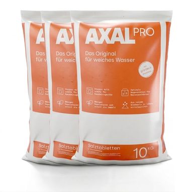 AXAL PRO Salztabletten 3x 10 kg – Hochreines Siede- & Regeneriersalz