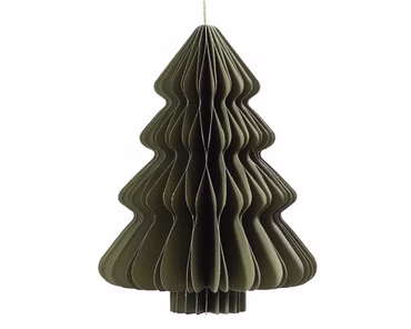 Decoris Weihnachtsbaum Wabenpapier Faltbar Grün H.40cm Ø.30cm 1 Stk