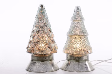 Glas Tischlampe 2 Fach Sortiert