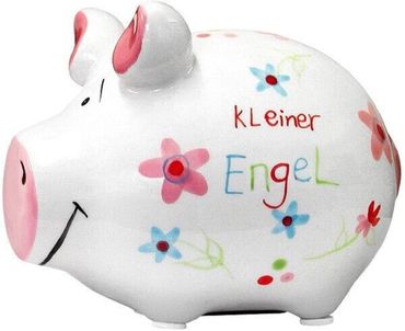 KCG Sparschwein "Kleiner Engel" Keramik Bunt 12,5x9x9 cm