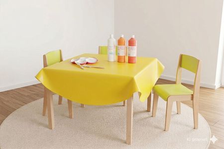 Wachstuchtischdecke gekettelt, rund 140 cm, verschiedene Farben