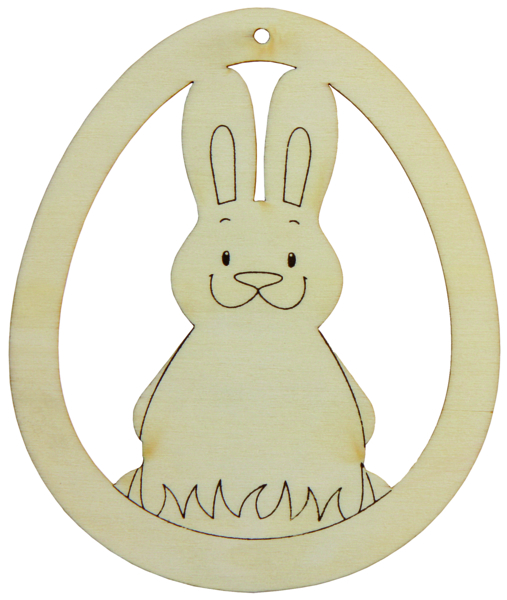 Anhänger Hase im Ei zum Gestalten (101515) | Zwergenträume