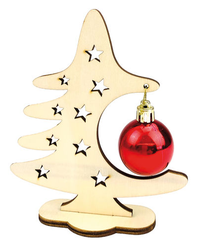 Weihnachtsbaum mit Kugel zum Gestalten (102025)