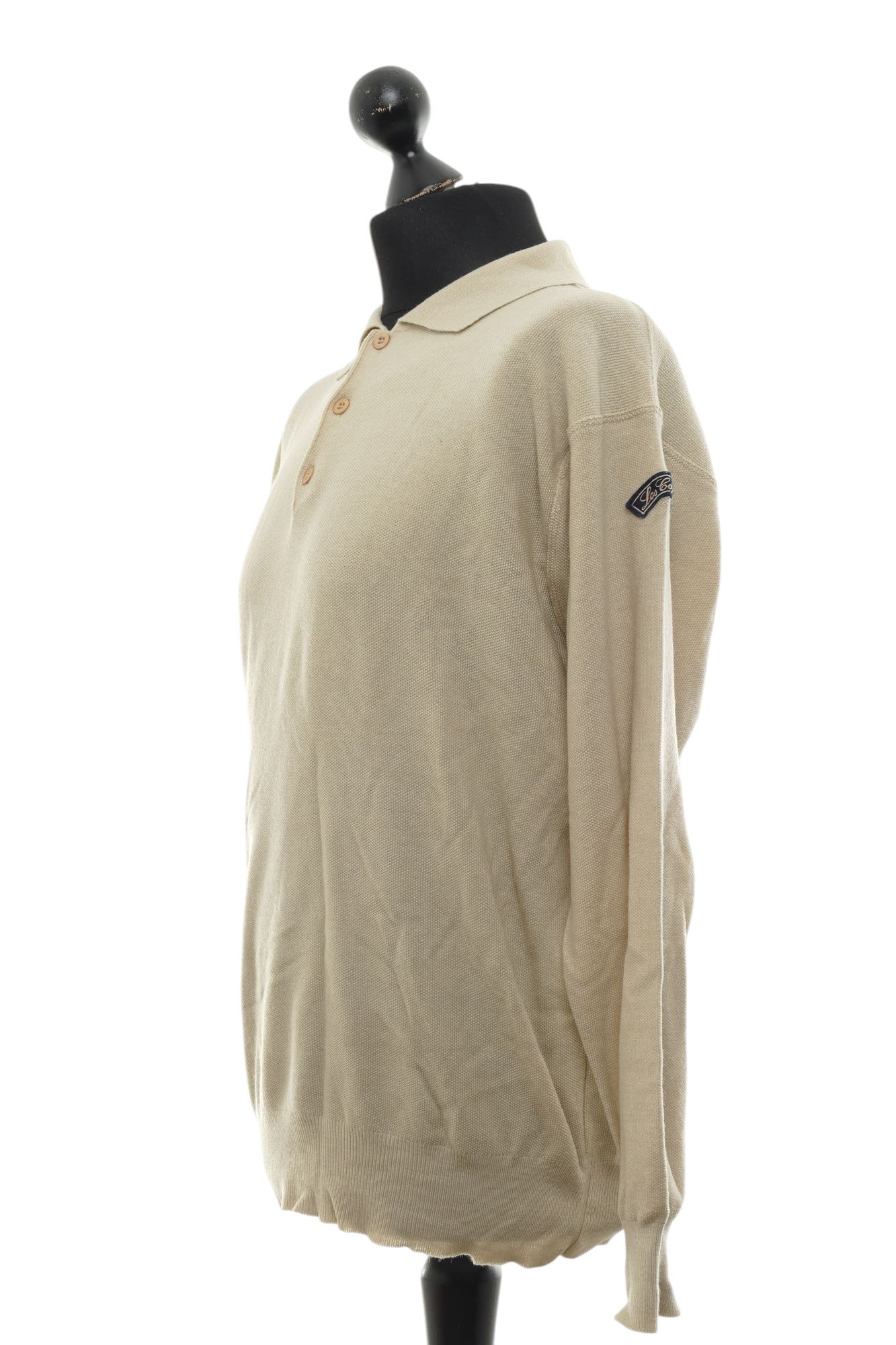 SØR Les Copains Herren Pullover Pulli L 52 beige meliert leicht Kragen Wolle SØR Les Copains Herren Pullover Pulli L 52 beige meliert leicht Kragen Wolle