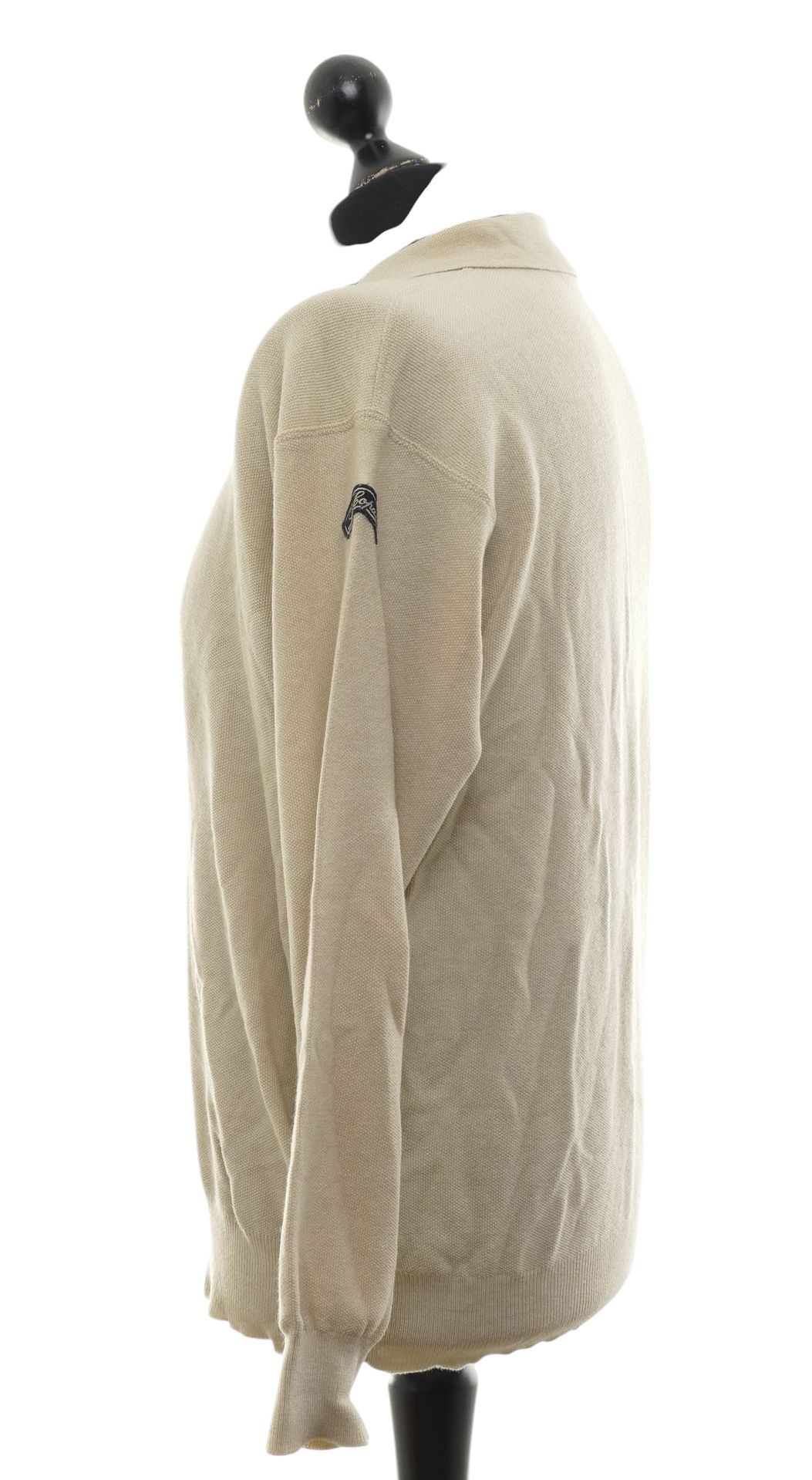 SØR Les Copains Herren Pullover Pulli L 52 beige meliert leicht Kragen Wolle SØR Les Copains Herren Pullover Pulli L 52 beige meliert leicht Kragen Wolle