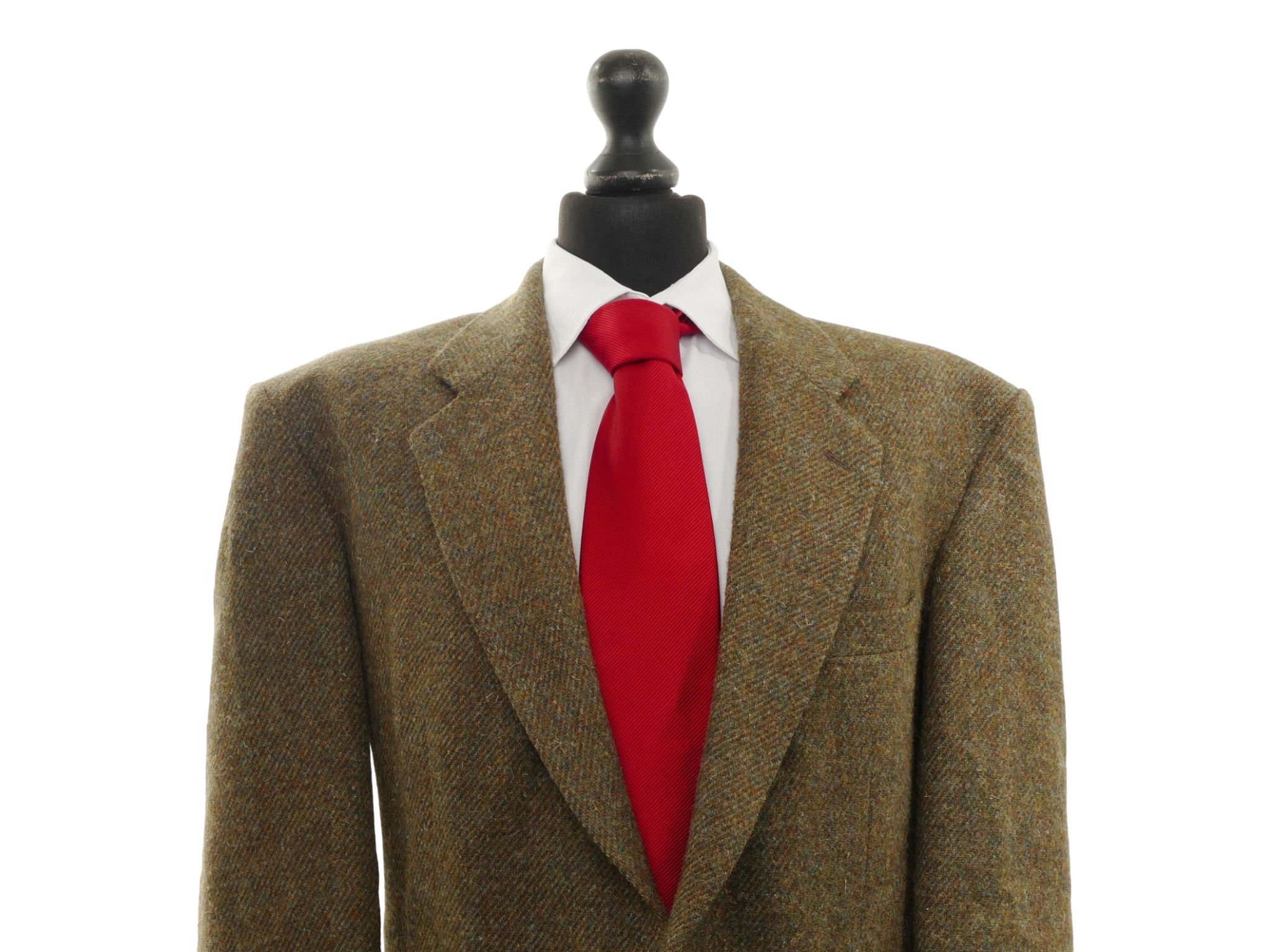 Magee Donegal Tweed men's jacket jacket size 54 (UK 44) green olive 2-button like new Magee Donegal Tweed men's jacket jacket size 54 (UK 44) green olive 2-button like new