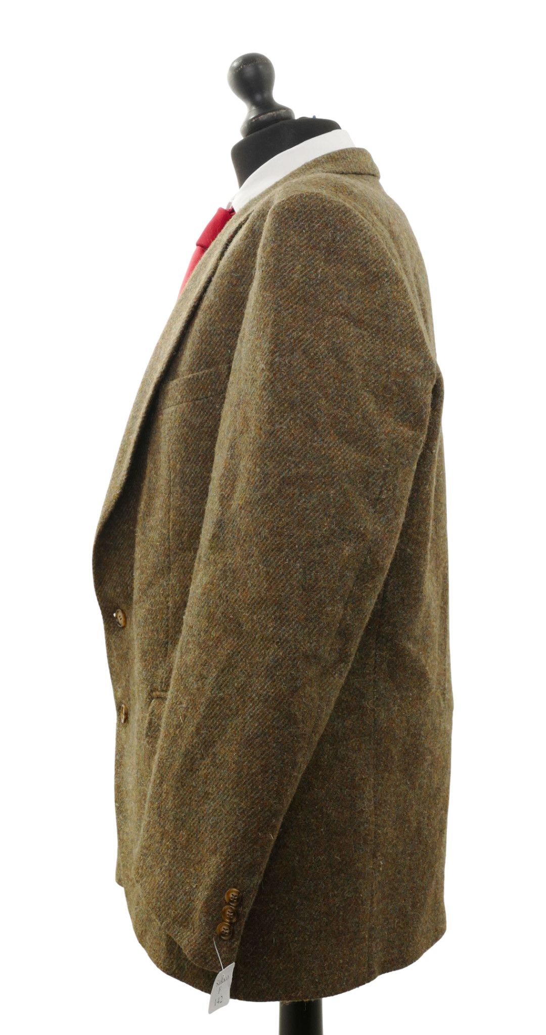 Magee Donegal Tweed men's jacket jacket size 54 (UK 44) green olive 2-button like new Magee Donegal Tweed men's jacket jacket size 54 (UK 44) green olive 2-button like new