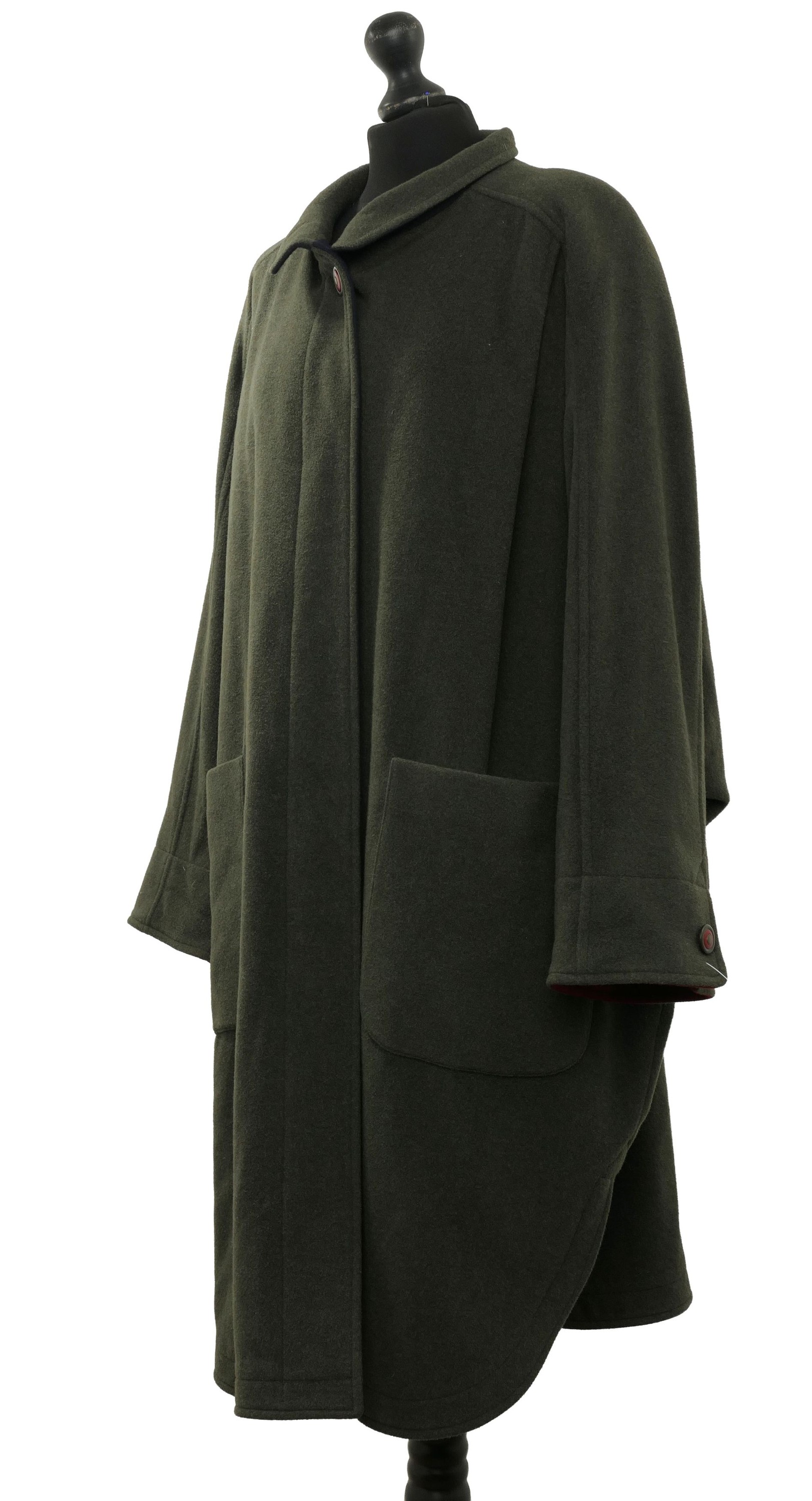 Delmod women's wool coat coat 40 dark green half-length single-breasted with cashmere Delmod women's wool coat coat 40 dark green half-length single-breasted with cashmere