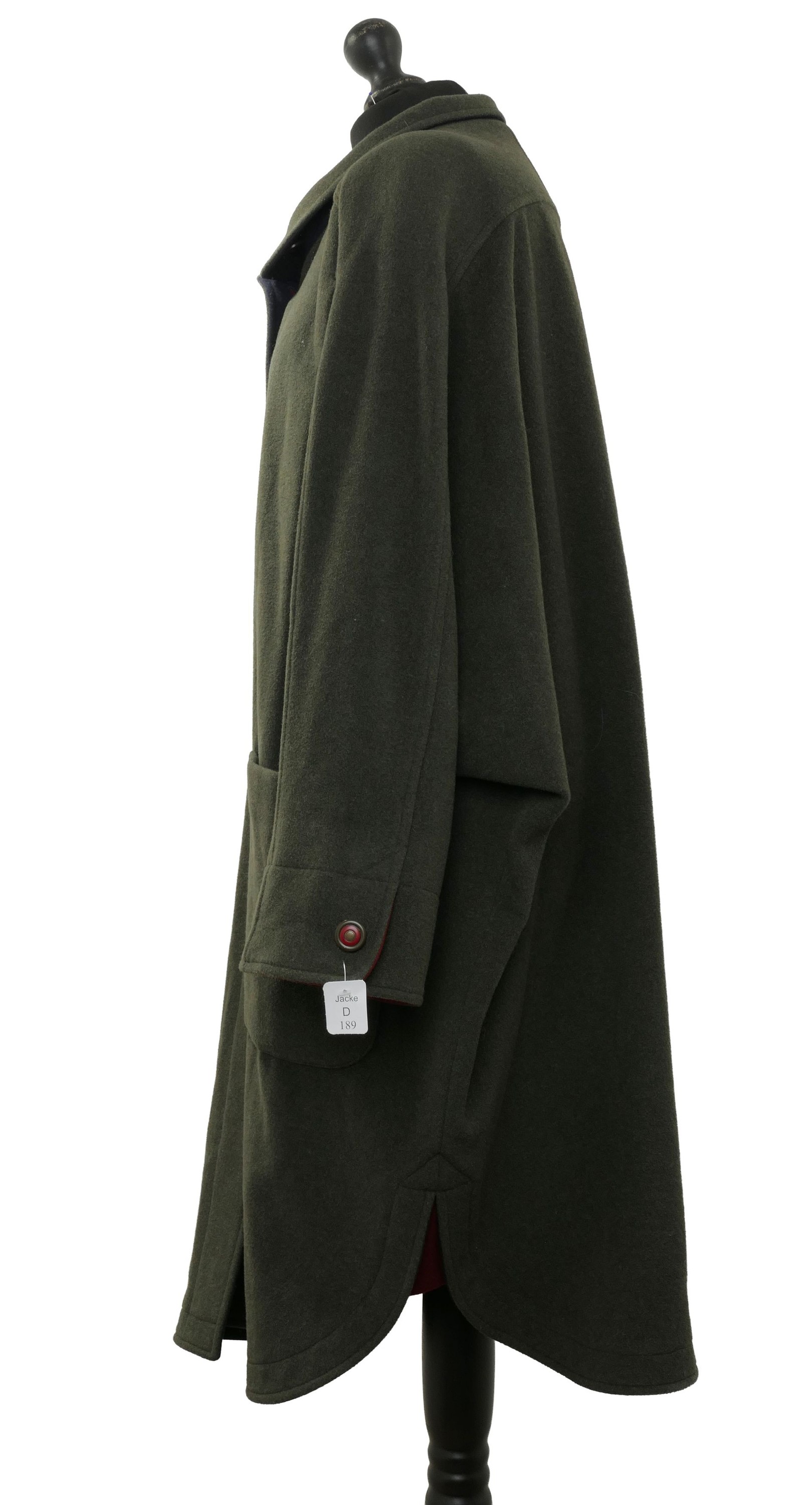 Delmod women's wool coat coat 40 dark green half-length single-breasted with cashmere Delmod women's wool coat coat 40 dark green half-length single-breasted with cashmere