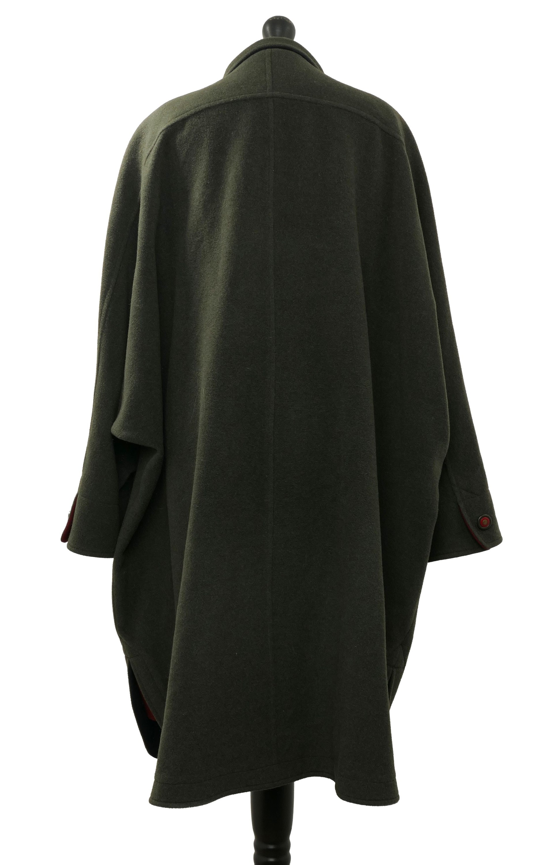 Delmod women's wool coat coat 40 dark green half-length single-breasted with cashmere Delmod women's wool coat coat 40 dark green half-length single-breasted with cashmere