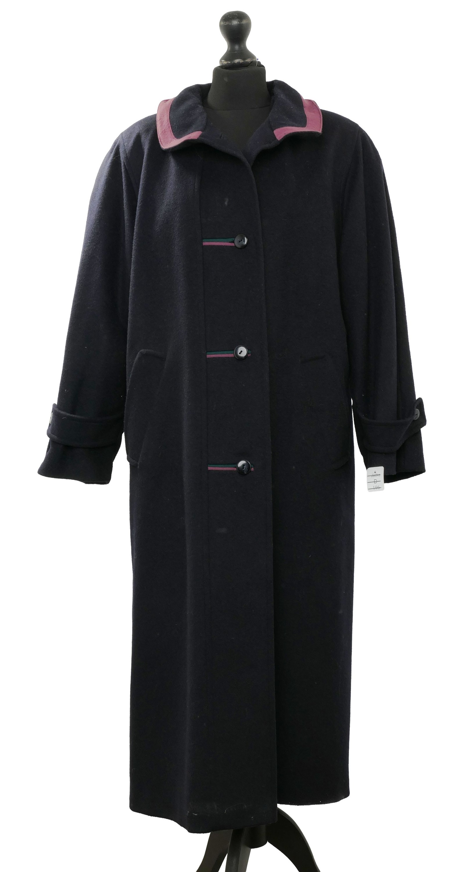 May women's loden coat coat 19 blue dark blue long single-breasted Toscana loden May women's loden coat coat 19 blue dark blue long single-breasted Toscana loden
