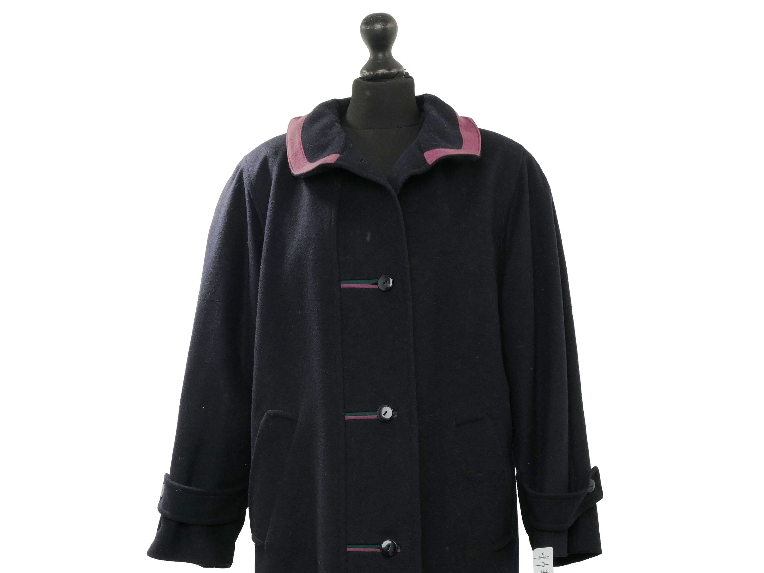 May women's loden coat coat 19 blue dark blue long single-breasted Toscana loden May women's loden coat coat 19 blue dark blue long single-breasted Toscana loden