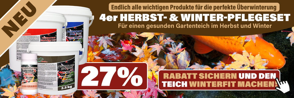 GartenteichDirekt.de 4er Herbst- & Winter-Pflegeset