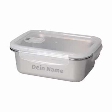 Personalisierte Lunchbox für Erwachsene mit 1100 ml - BPA-freie Edelstahl Brotdose - Mikrowellengeeignet & spülmaschinengeeignet - auslaufsicherer Behälter für unterwegs