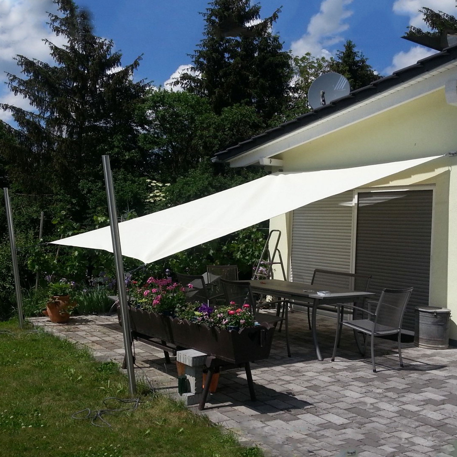 sonnensegel 1m AUWUUA mit ösen 1.6x4.1M Sonnensegel Wasserdicht Rechteckig, UV Schutz 95%, Segeltuch Sonnenschutz Reißfest Wetterfest für Terrasse Garten Balkon Gewächshaus, Anthrazit Garden Baby Schlafsack aus Bio-Baumwolle Roof type_Fix Point Babyschlafsack - Mushrooms - TOG 1 (Größe):0-6M (56-68 cm)