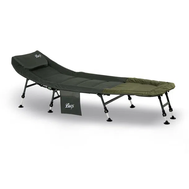 Tumbona Lucx Eco de 6 patas con bípode (6+2) Estructura de acero Dimensiones 190 x 80 x 28 cm