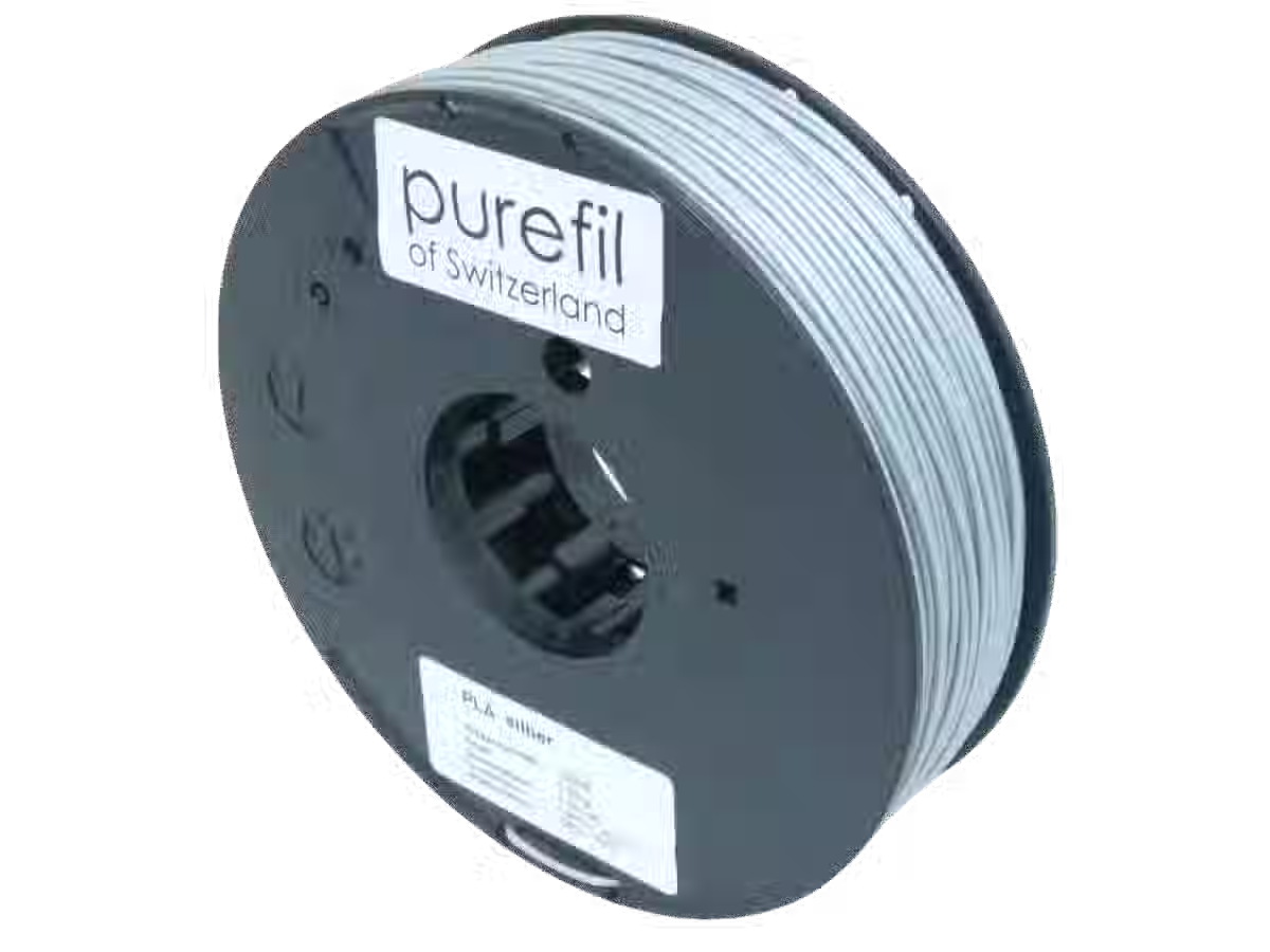 Filament PLA purfil, Couleur: Gris clair nacré RAL 9022, Type de bobine: Bobine, poids: 0.35kg