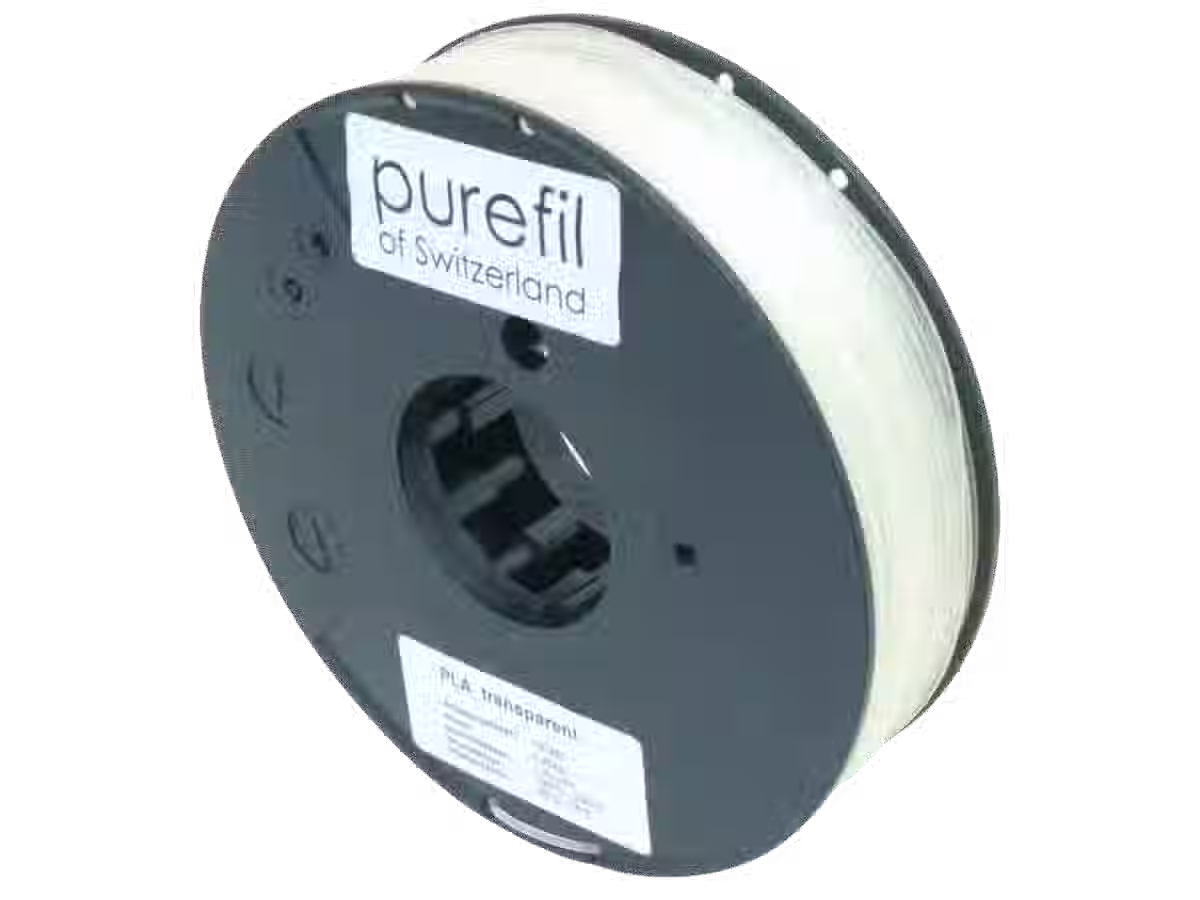 Filamento PLA purefil, Colore: Trasparente, Tipo di bobina: Rocchetti, il peso: 0.35kg