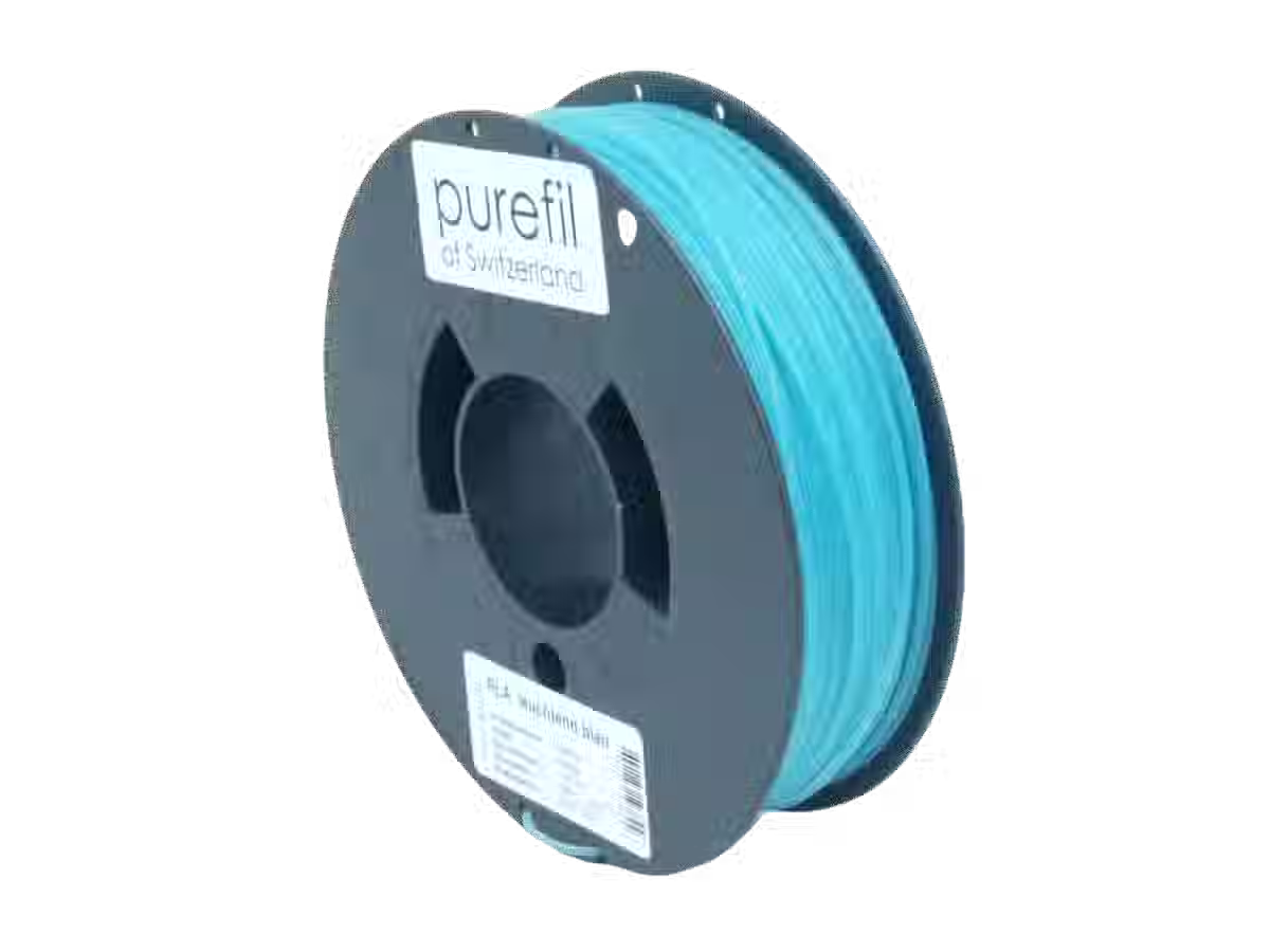 purefil PLA Filament beige RAL 1001 0.35kg 1.75mm purefil PLA Filament, Farbe: Phosphoreszierend blau, Gewicht: 0.35kg, Spulentyp: Spule