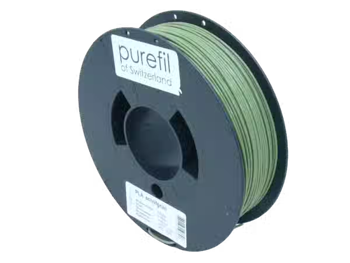 Filamento PLA purefil, Colore: Verde canna RAL 6013, Tipo di bobina: Rocchetti, il peso: 0.35kg