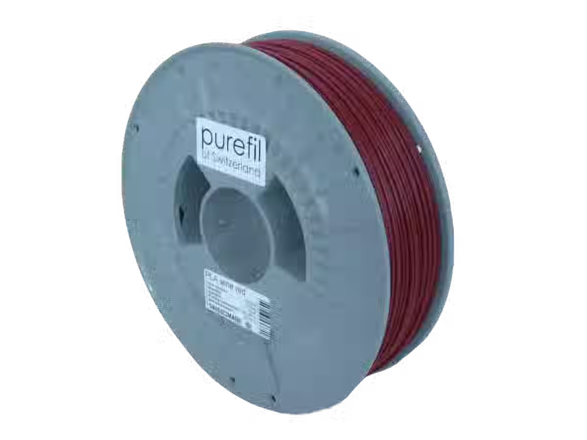 purefil PLA filament, Color: Wine red RAL 3005, Spool type: Spool, weight: 0.75kg