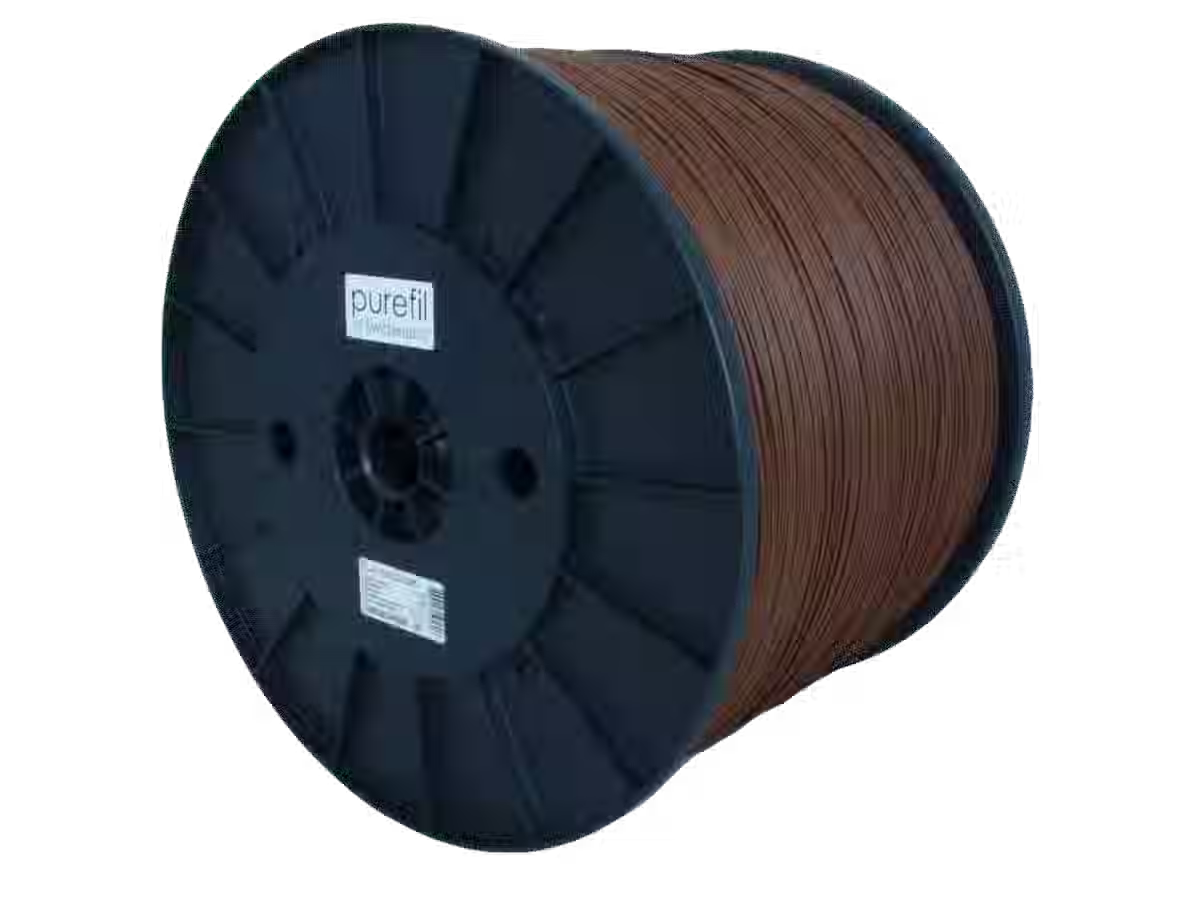 Filamento PLA purefil, Colore: Marrone noce RAL 8011, Tipo di bobina: Rocchetti, il peso: 10kg