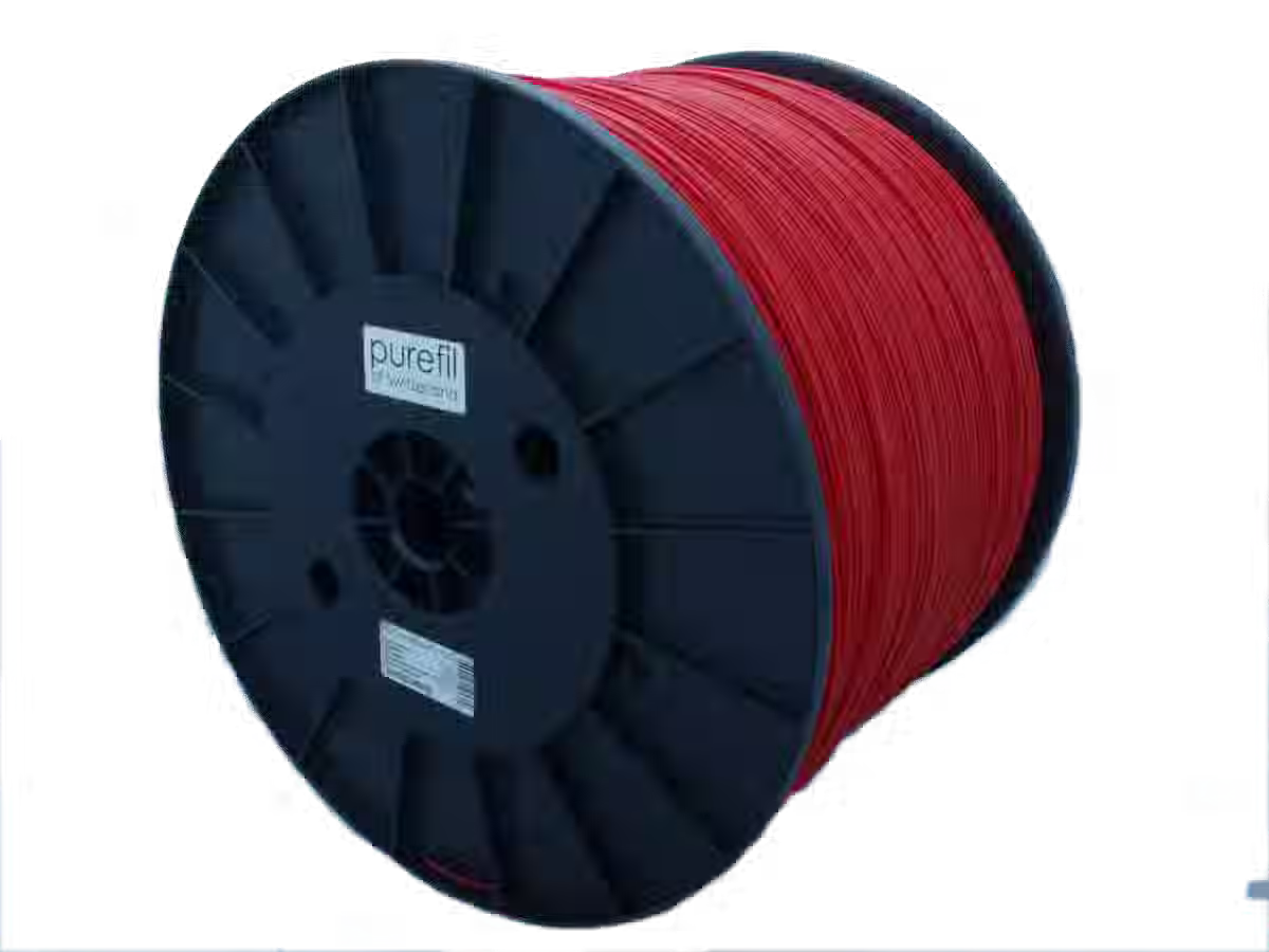 Filamento PLA purefil, Colore: Rosso lampone RAL 3027, Tipo di bobina: Rocchetti, il peso: 10kg