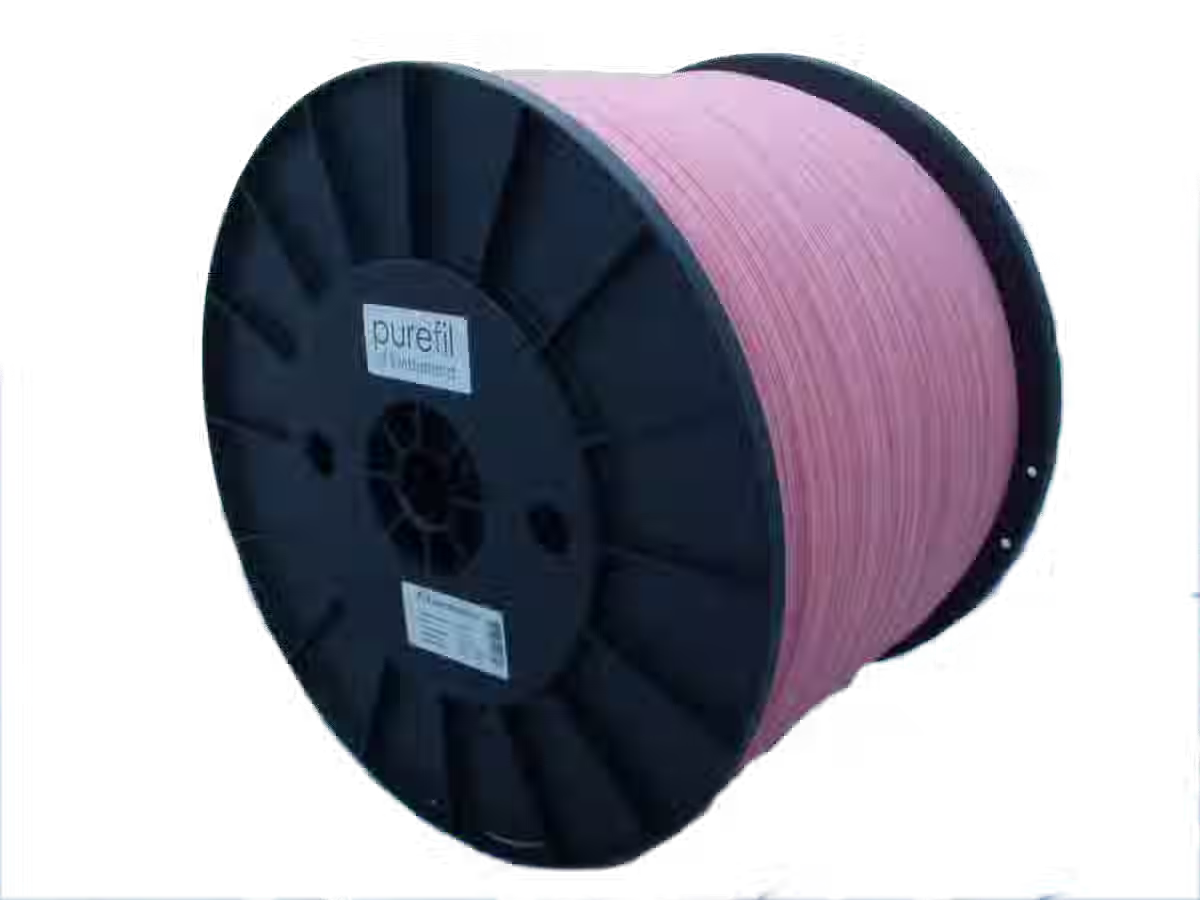purefil PLA filament, Color: Phosphorescent red, Spool type: Spool, weight: 10kg