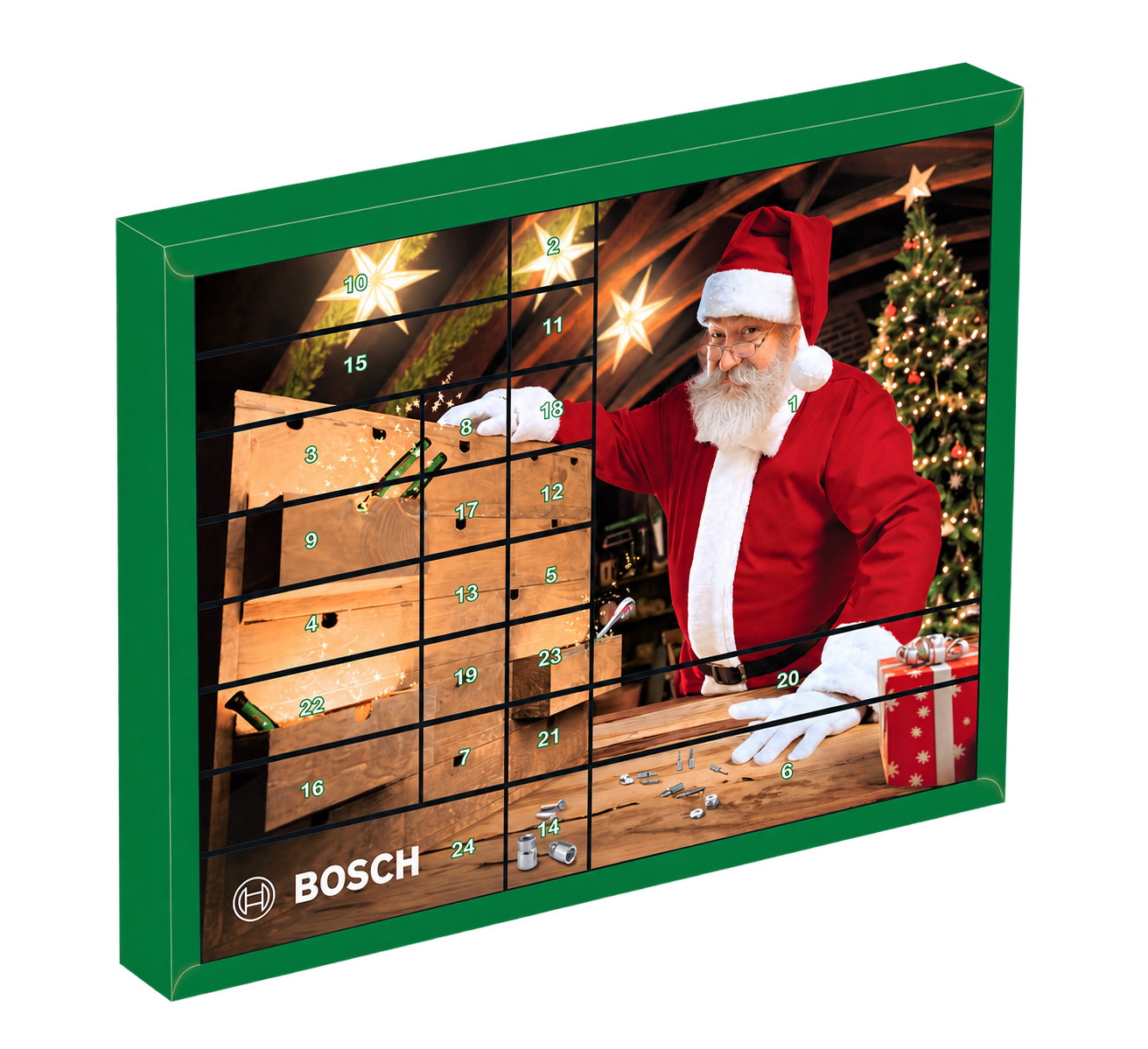 Bosch DIY Adventskalender 2026 mit 44-teiligem Werkzeugset