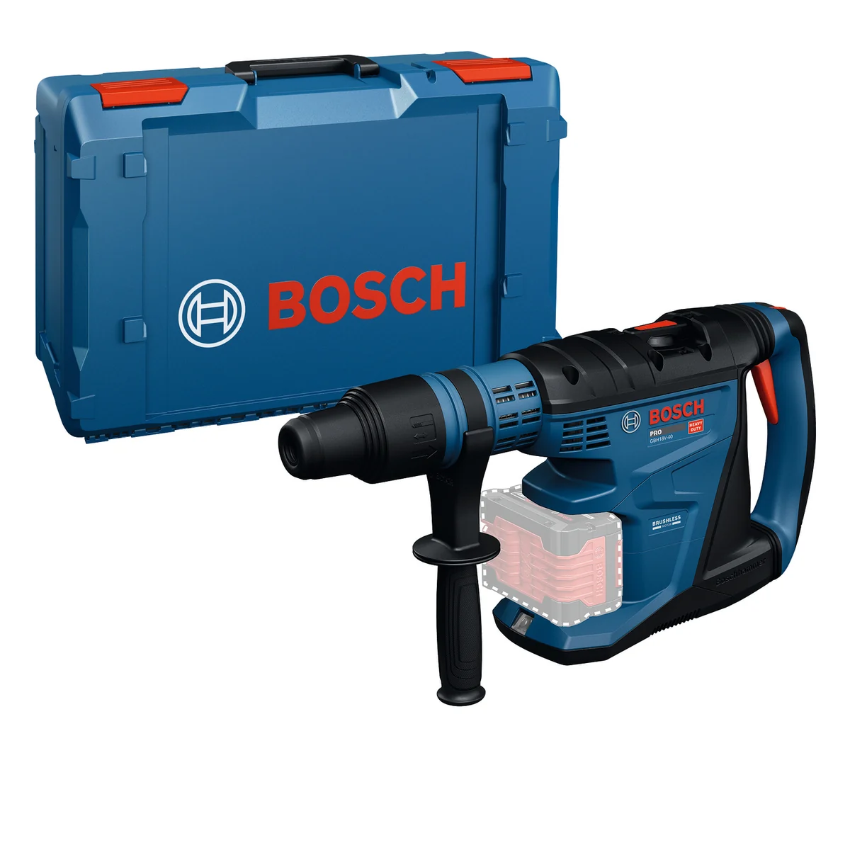 Bosch GBH 18V-40 Akku-Bohrhammer mit SDS max in der XL-BOXX