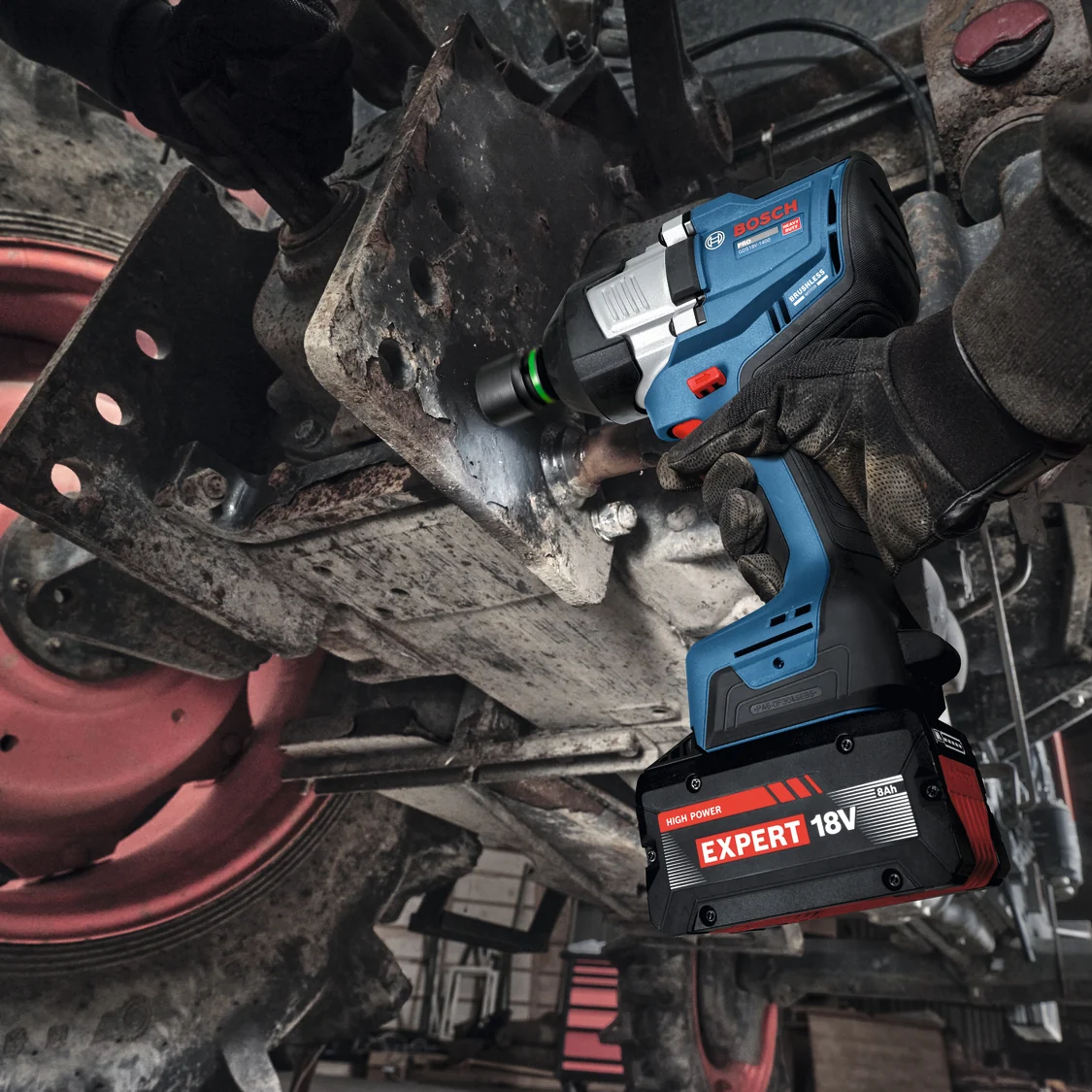 Bosch GDS 18V-1400 im Einsatz