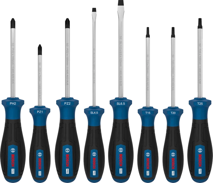 Bosch PRO Schraubendreher-Set PH/PZ/SL/TX 8-teilig