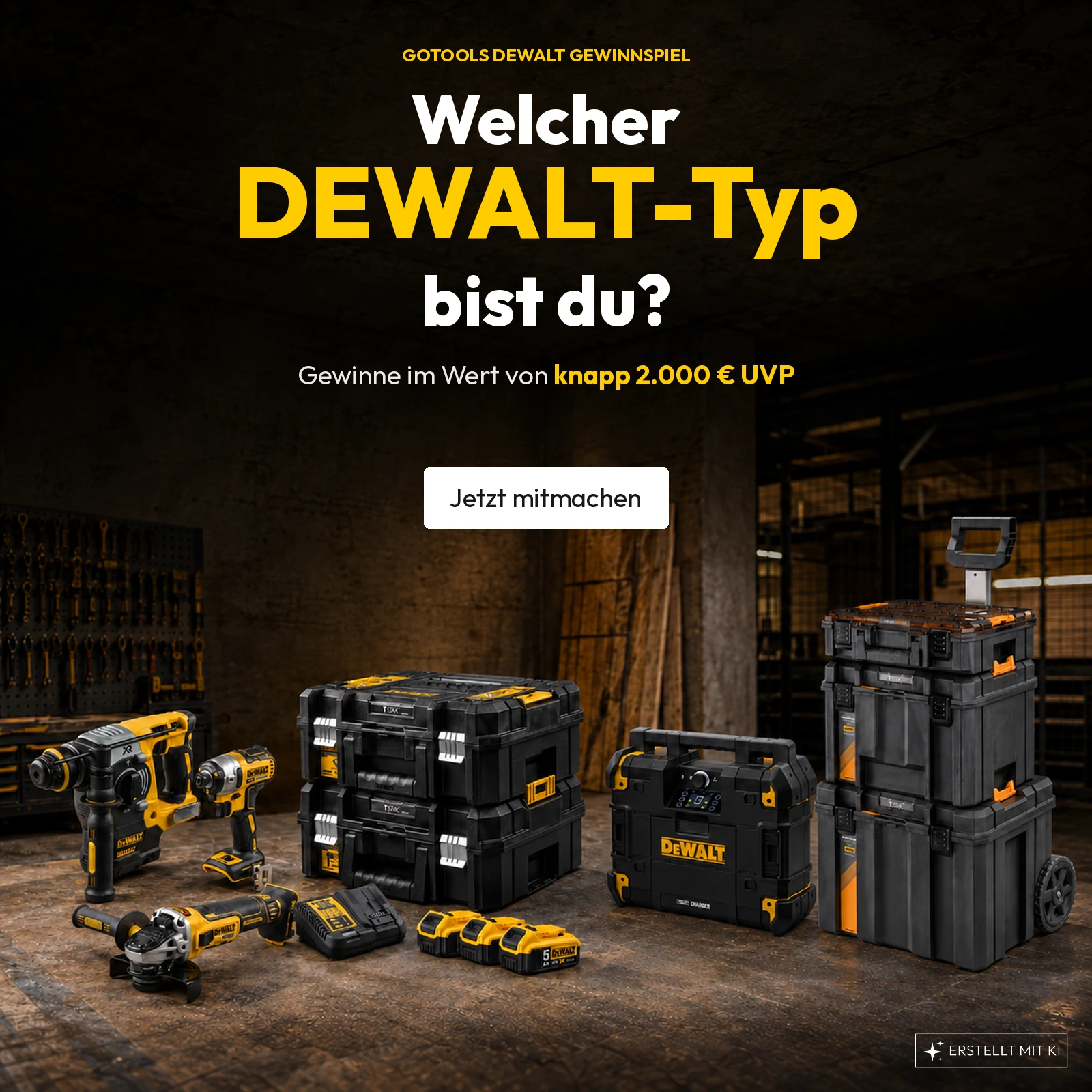 Zum DEWALT GEWINNSPIEL