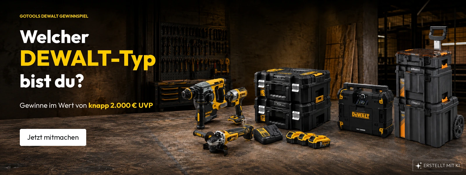 Zum DEWALT GEWINNSPIEL