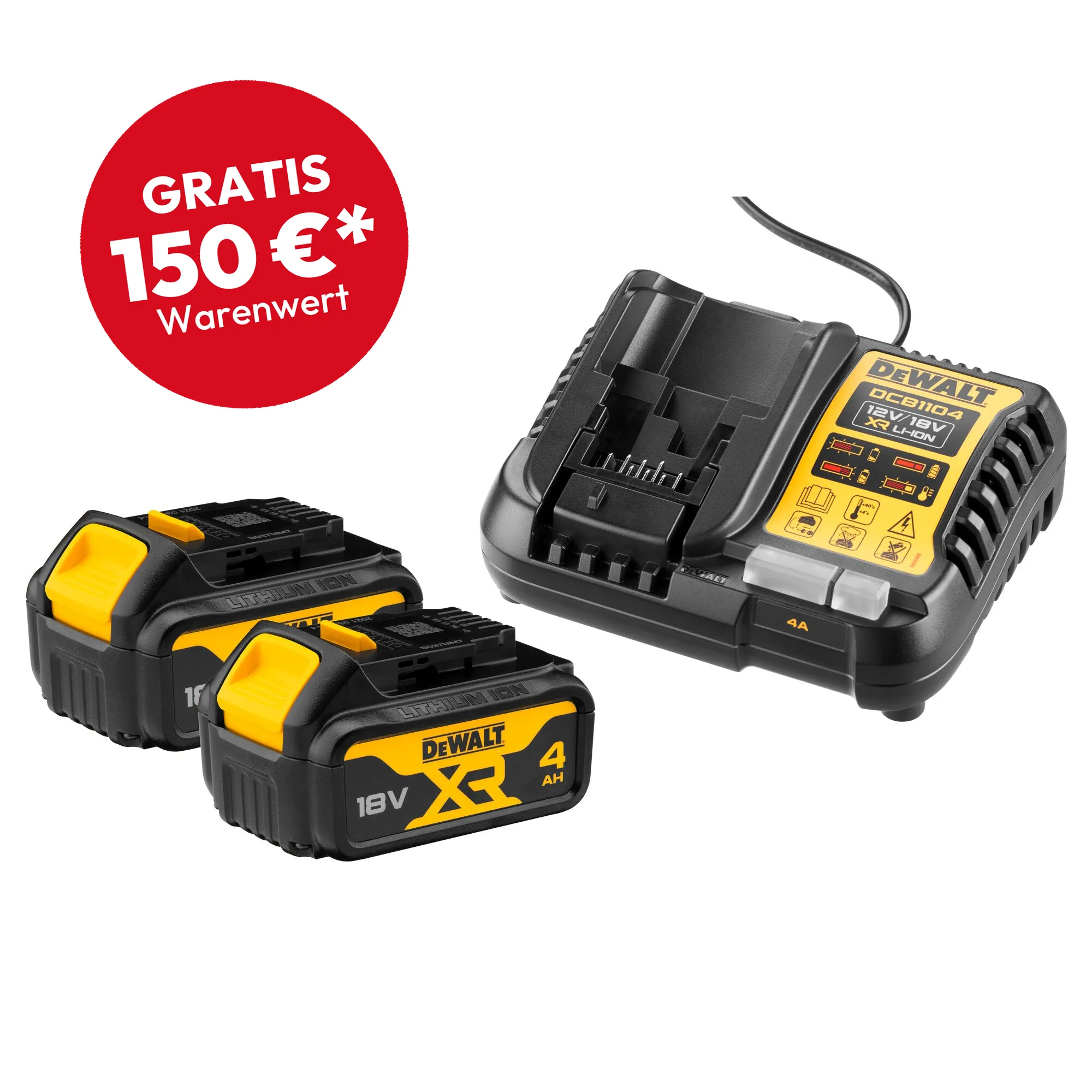 DEWALT DCB1104M2-QW Akku Starter-Set
