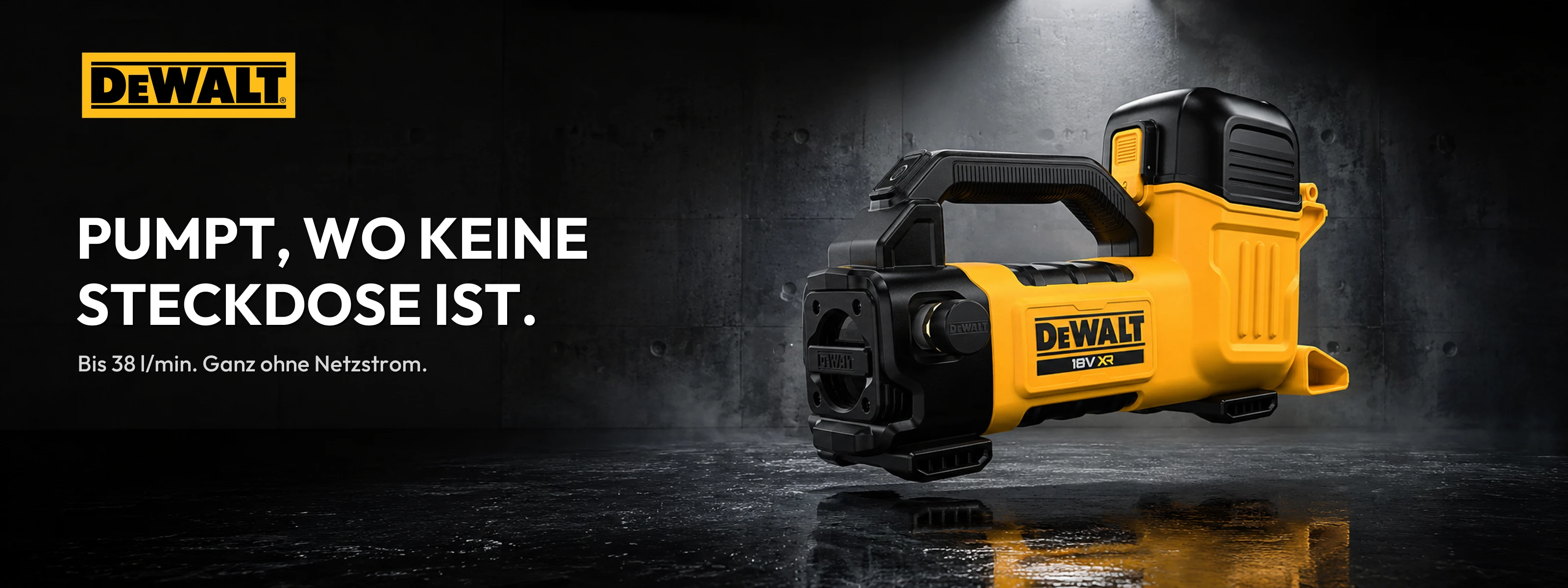DEWALT Akku-Transferpumpe DCE050N - Artikel des Monats Juli bei GOTOOLS