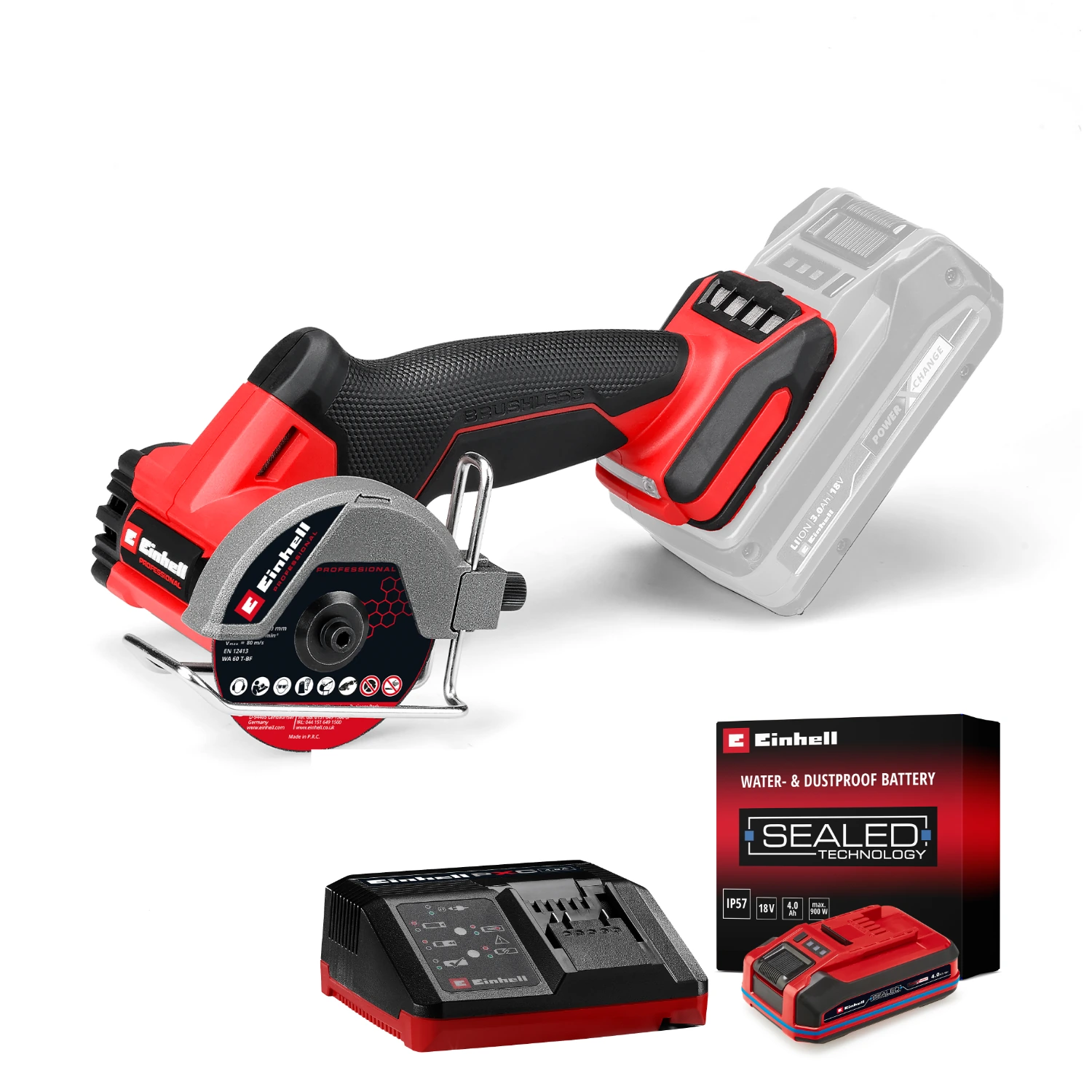 Einhell Professional Akku-Trennschleifer TP-CO 18/76-C Li BL