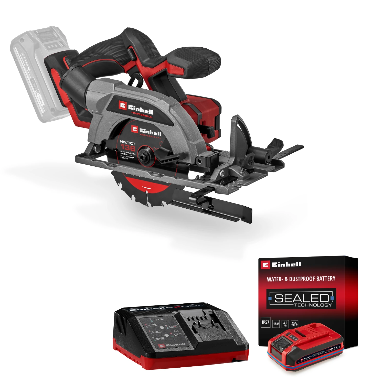 Einhell Professional Akku-Handkreissäge TP-CS 18/136-C Li BL