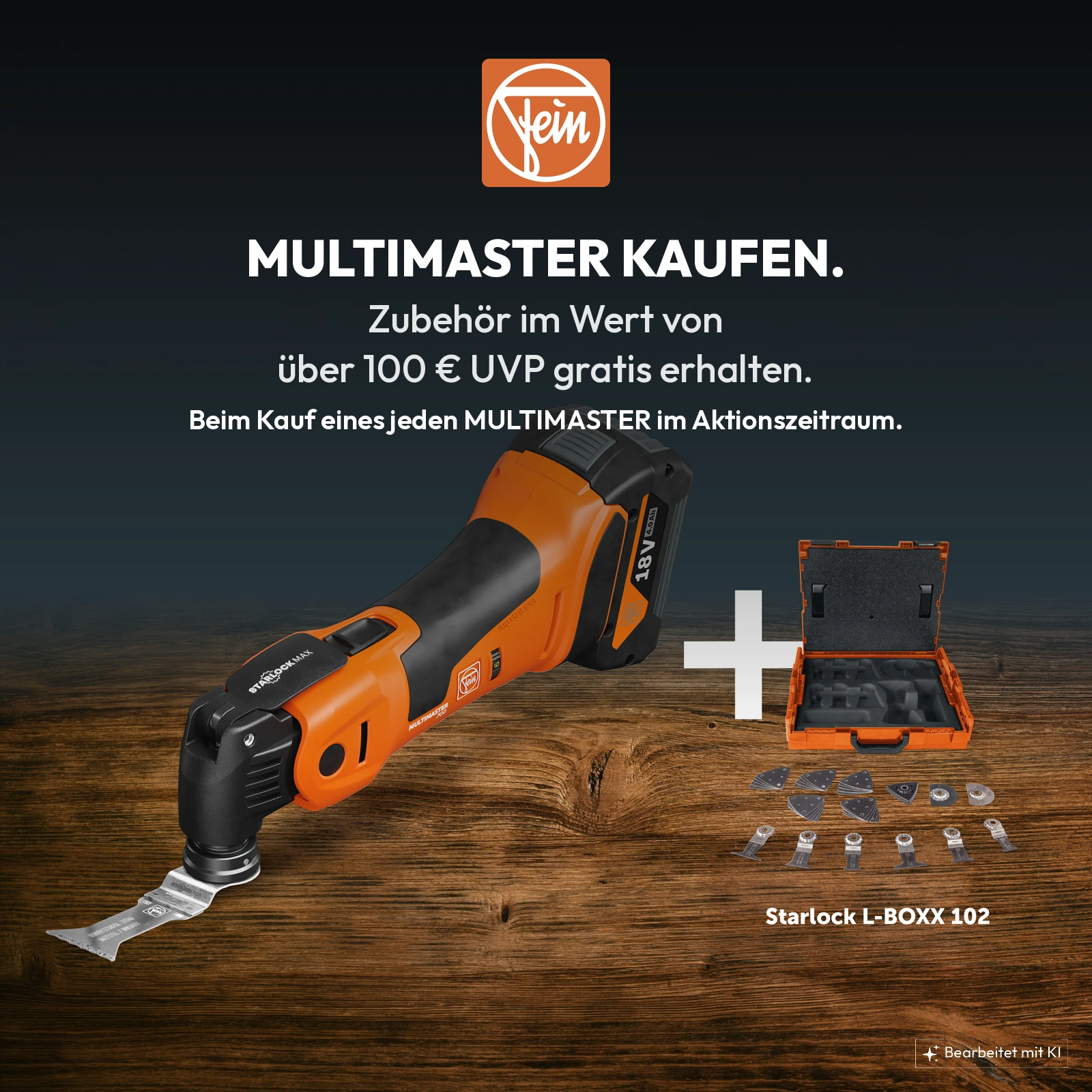 FEIN TOP DEAL 2026, MULTIMASTER kaufen und STARLOCK L-BOXX 102 gratis sichern