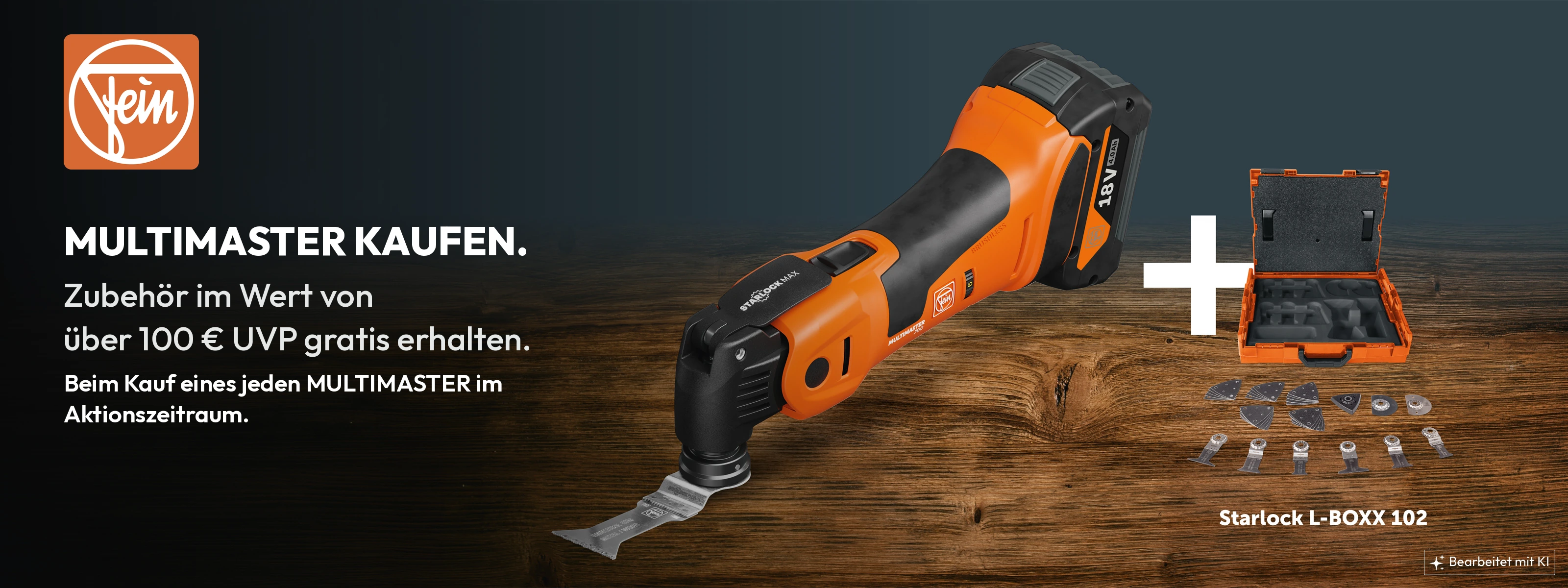 FEIN TOP DEAL 2026, MULTIMASTER kaufen und STARLOCK L-BOXX 102 gratis sichern