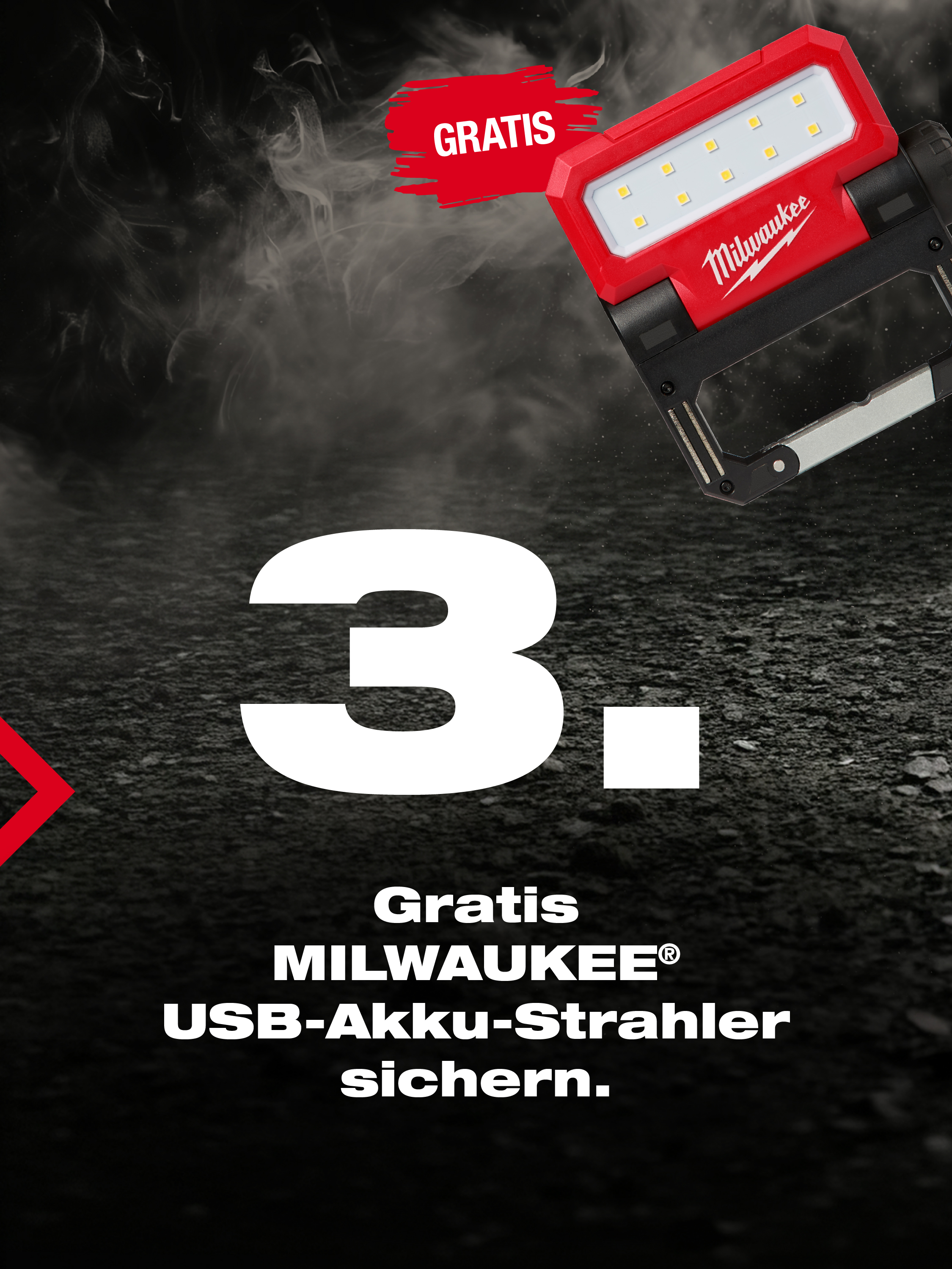 Schritt 3 der Milwaukee Schuh-Aktion